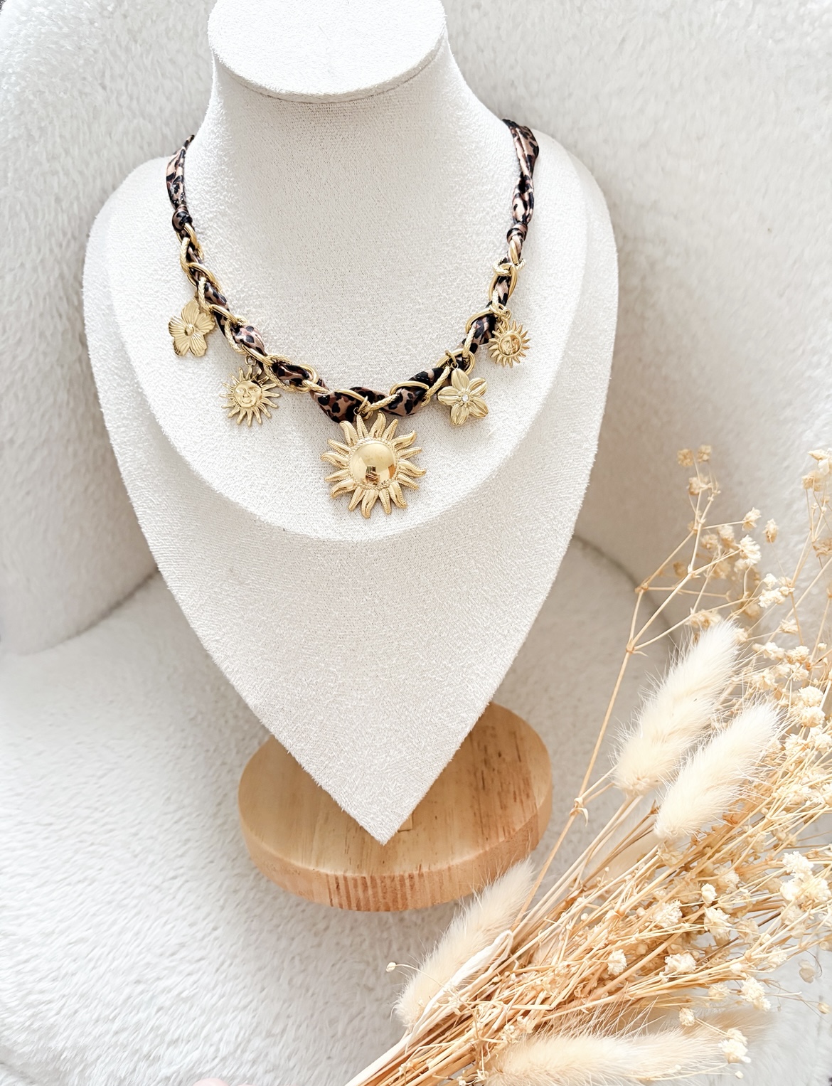 Collier Soleil léopard &#9825;