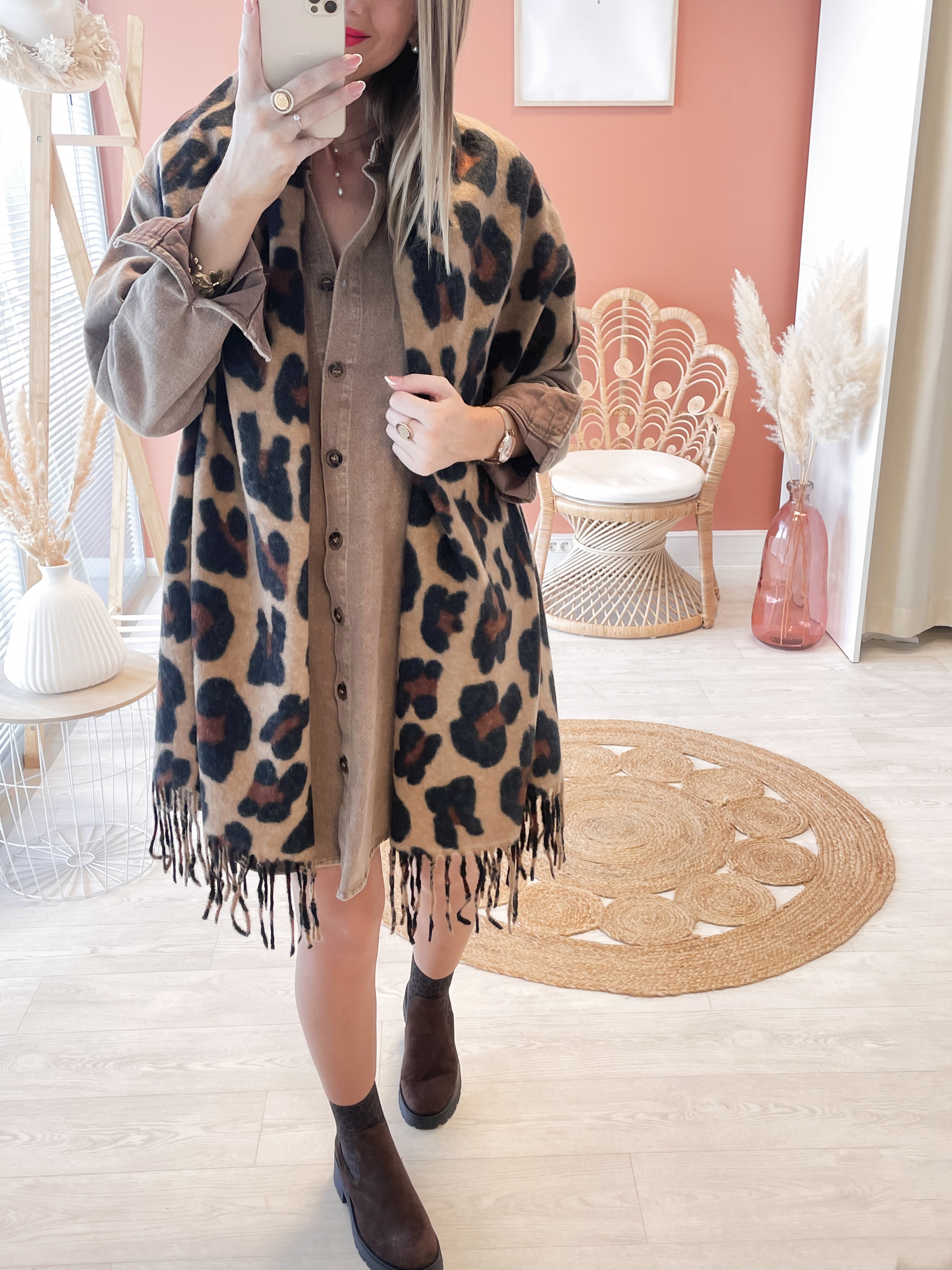 Écharpe Lou marron ♡