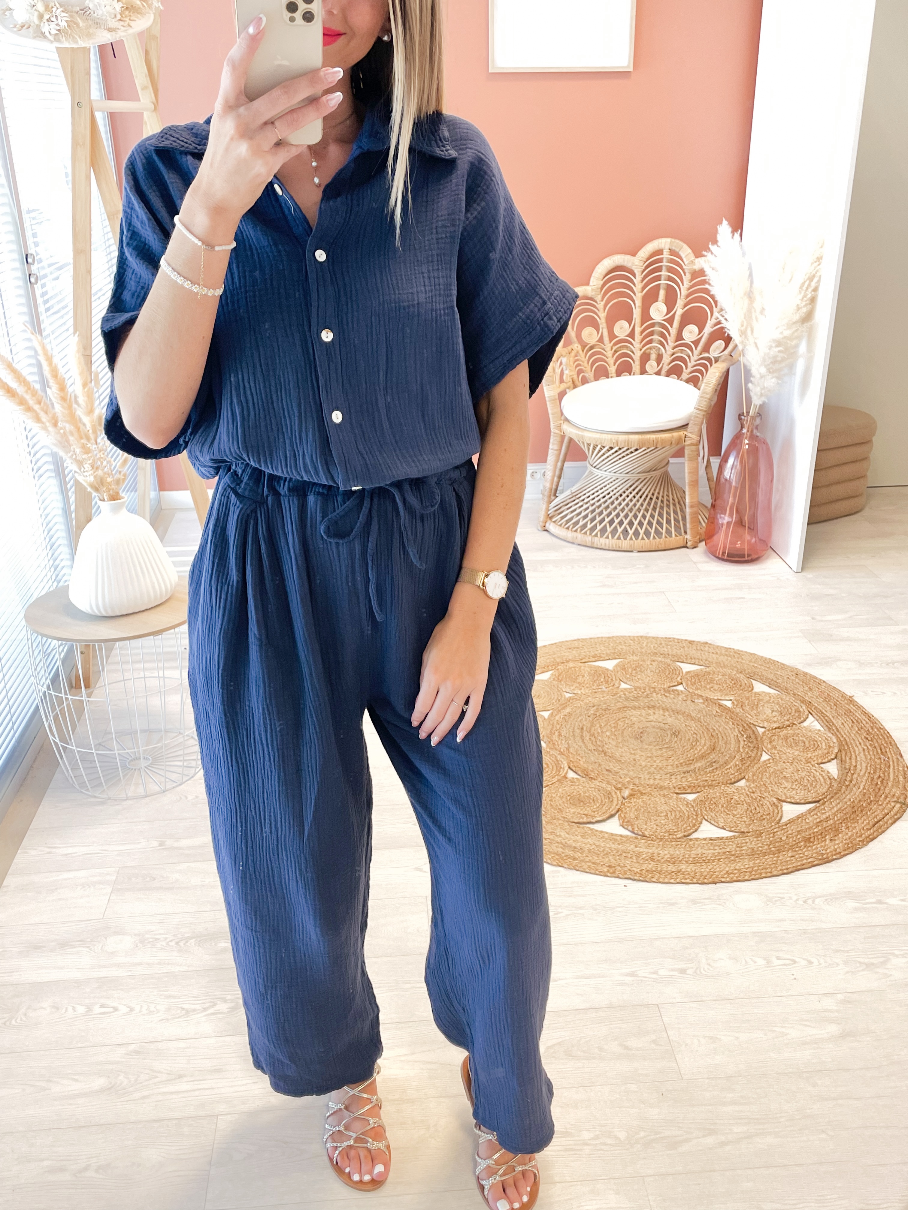 Combi Milie gaze de Coton &#9825; 