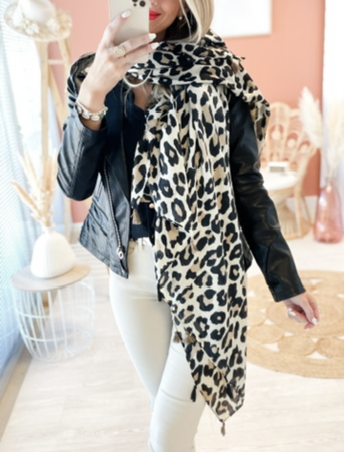 Foulard Riley léopard &#9825; 