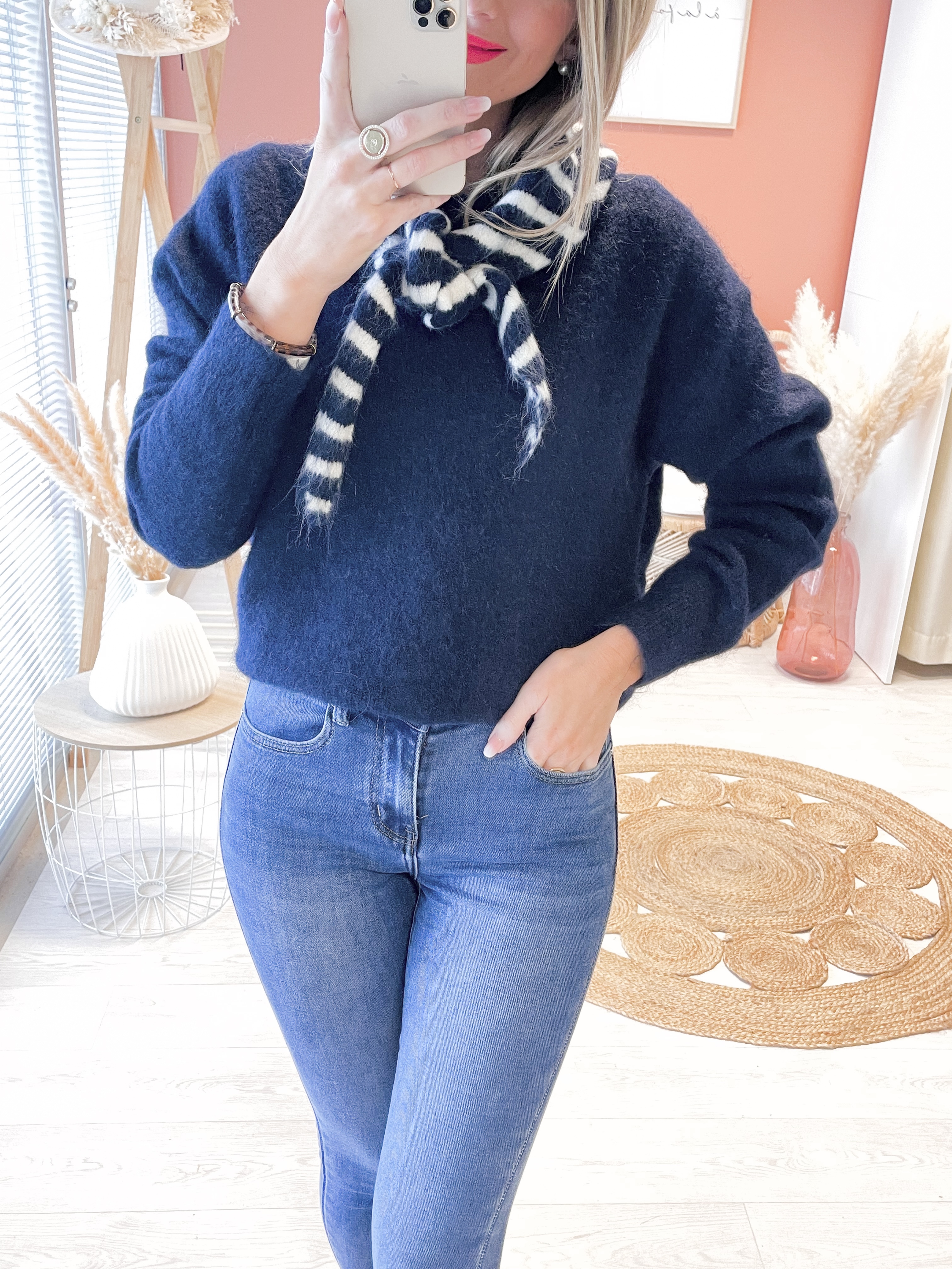 Pull Cara avec l'écharpe &#9825; 